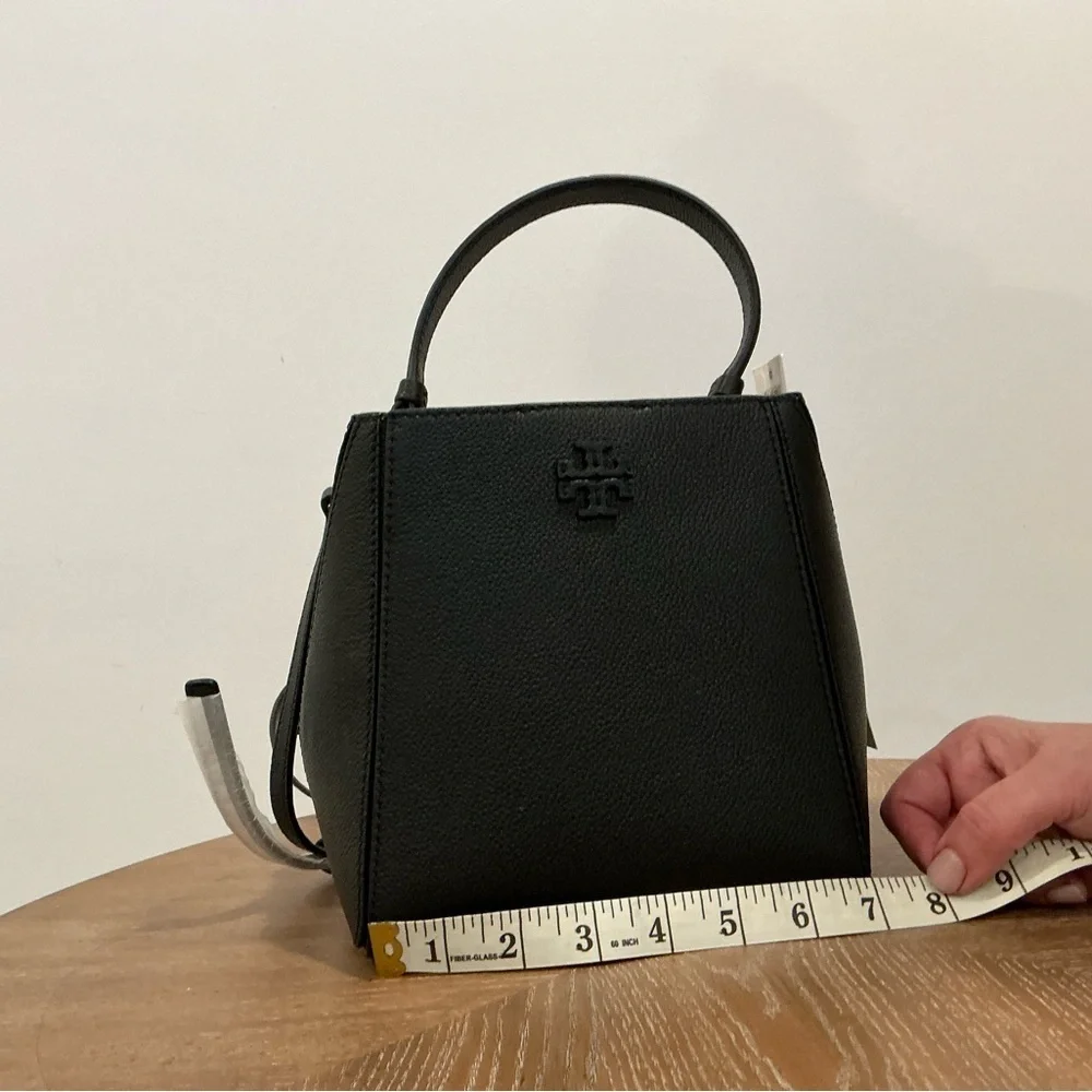 Tory Burch Megraw Leather Small Bucket Bag